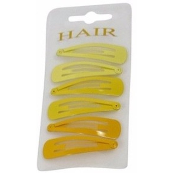 Haarspelden 5 cm gele tinten