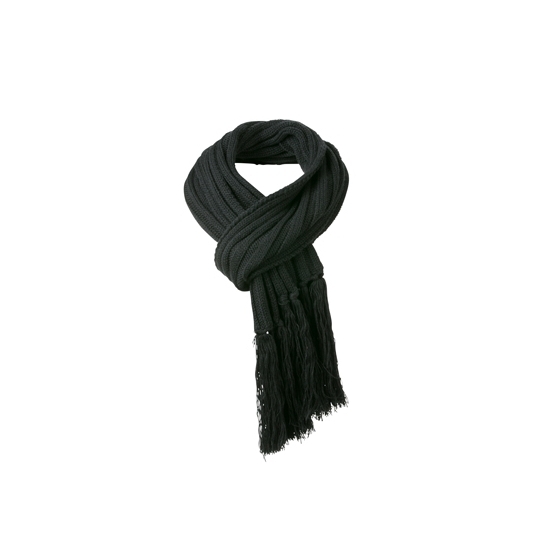 Lange zwarte winter sjaal voor dames en heren 210 cm