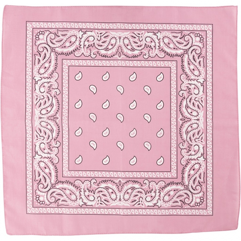 Paisley print bandana roze