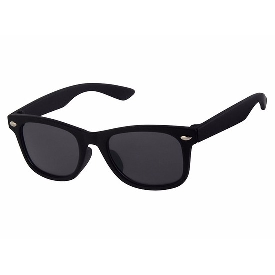 Voordelige zwarte baby/kinder zonnebril model 4001