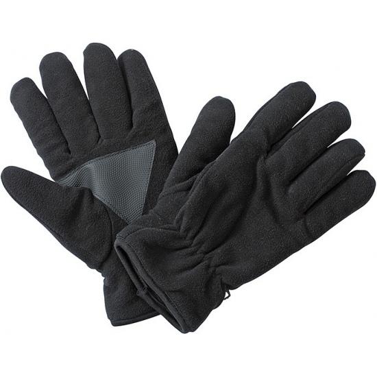 Zwarte fleece handschoenen van het merk Thinsulate