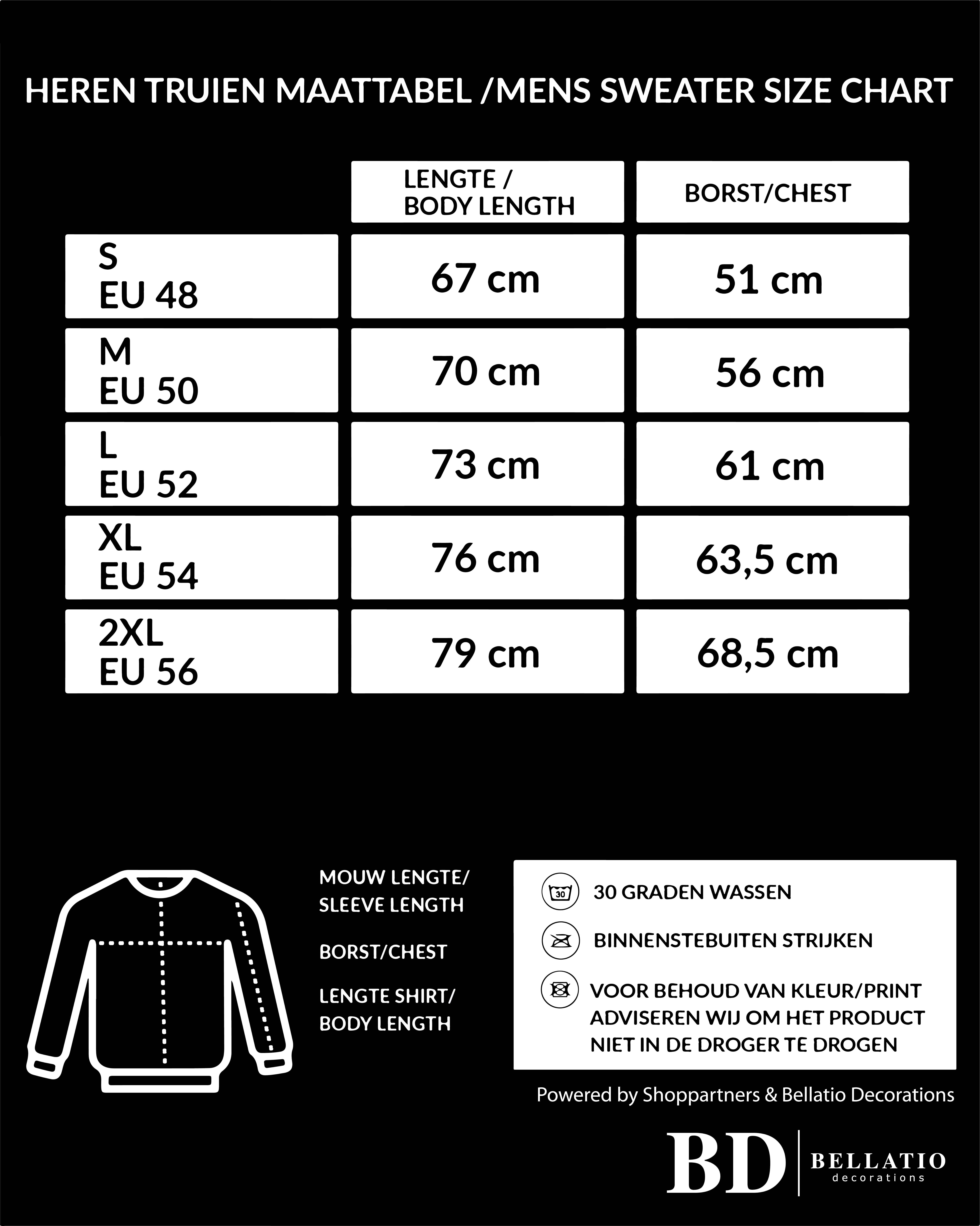 Beveiliging sweater / trui zwart voor heren beveiliger
