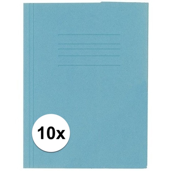 10 x Folio dossiermappen Kangaro blauw