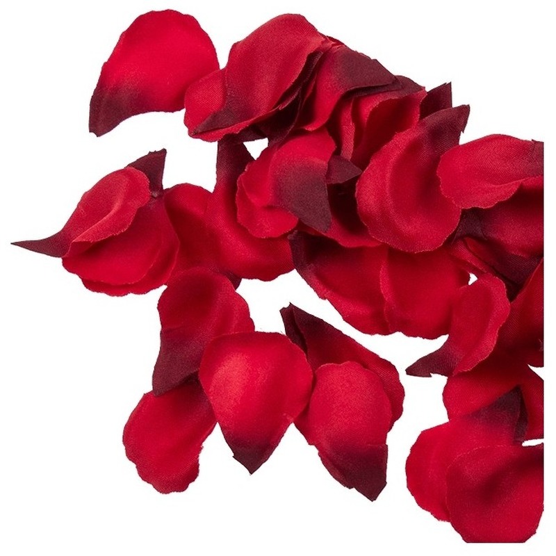 100x Rode Valentijnsdag rozen blaadjes 3 cm