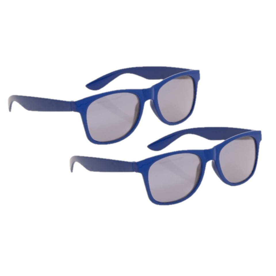 10x stuks blauwe zonnebril voor kinderen