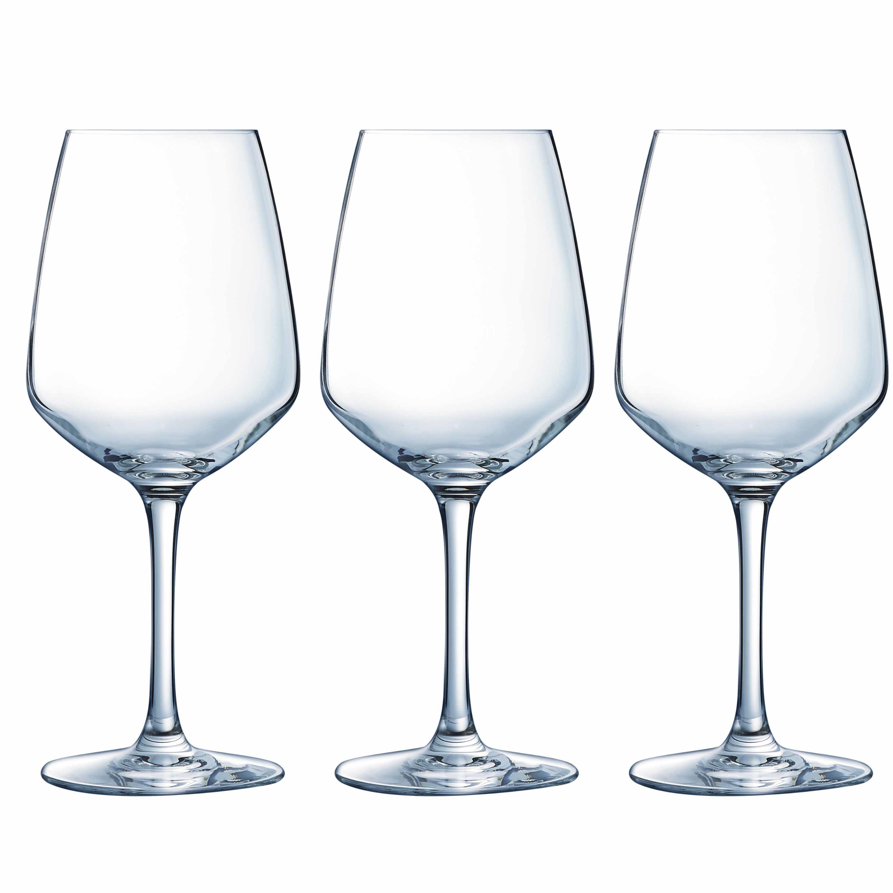 12x Stuks wijnglazen van glas 500 ml