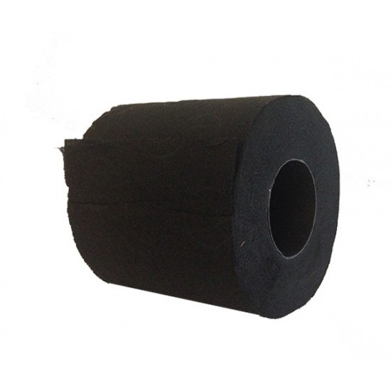 12x WC-papier toiletrol zwart 140 vellen