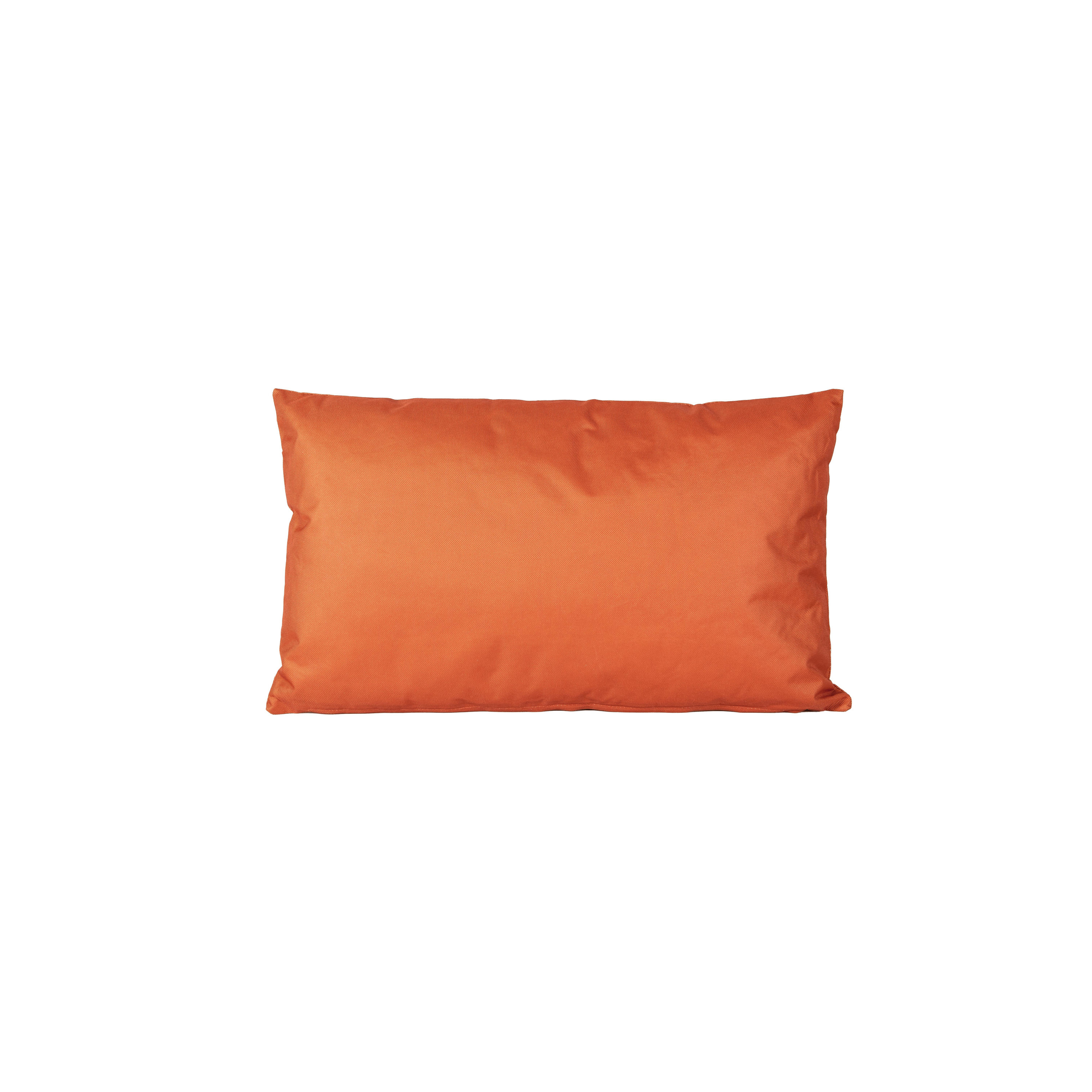 1x Bank-sier kussens voor binnen en buiten in de kleur oranje 30 x 50 cm