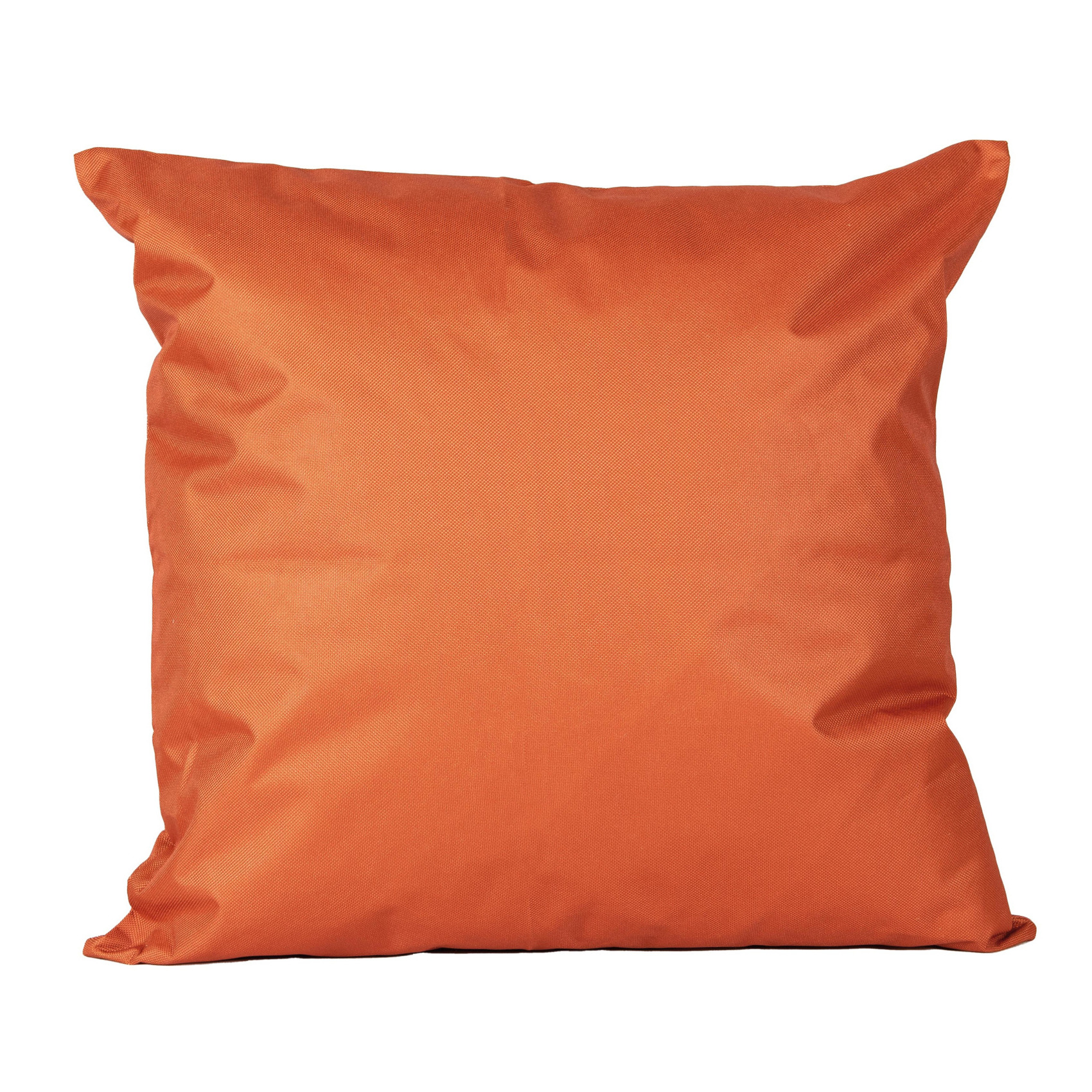 1x Bank-sier kussens voor binnen en buiten in de kleur oranje 45 x 45 cm