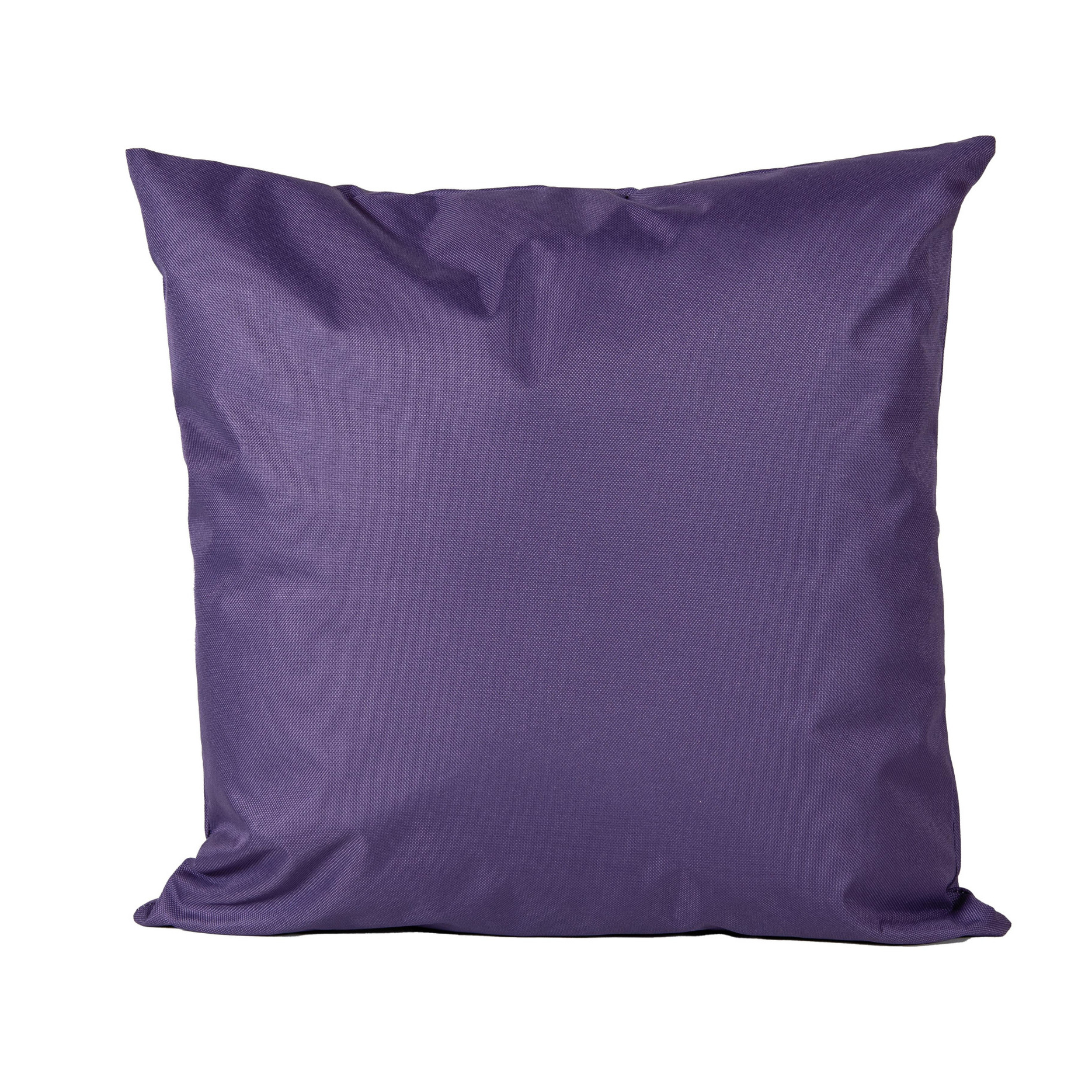 1x Bank-sier kussens voor binnen en buiten in de kleur paars 45 x 45 cm
