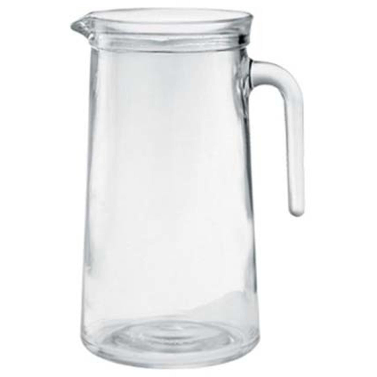 1x Glazen water of sap karaffen 1,1 L