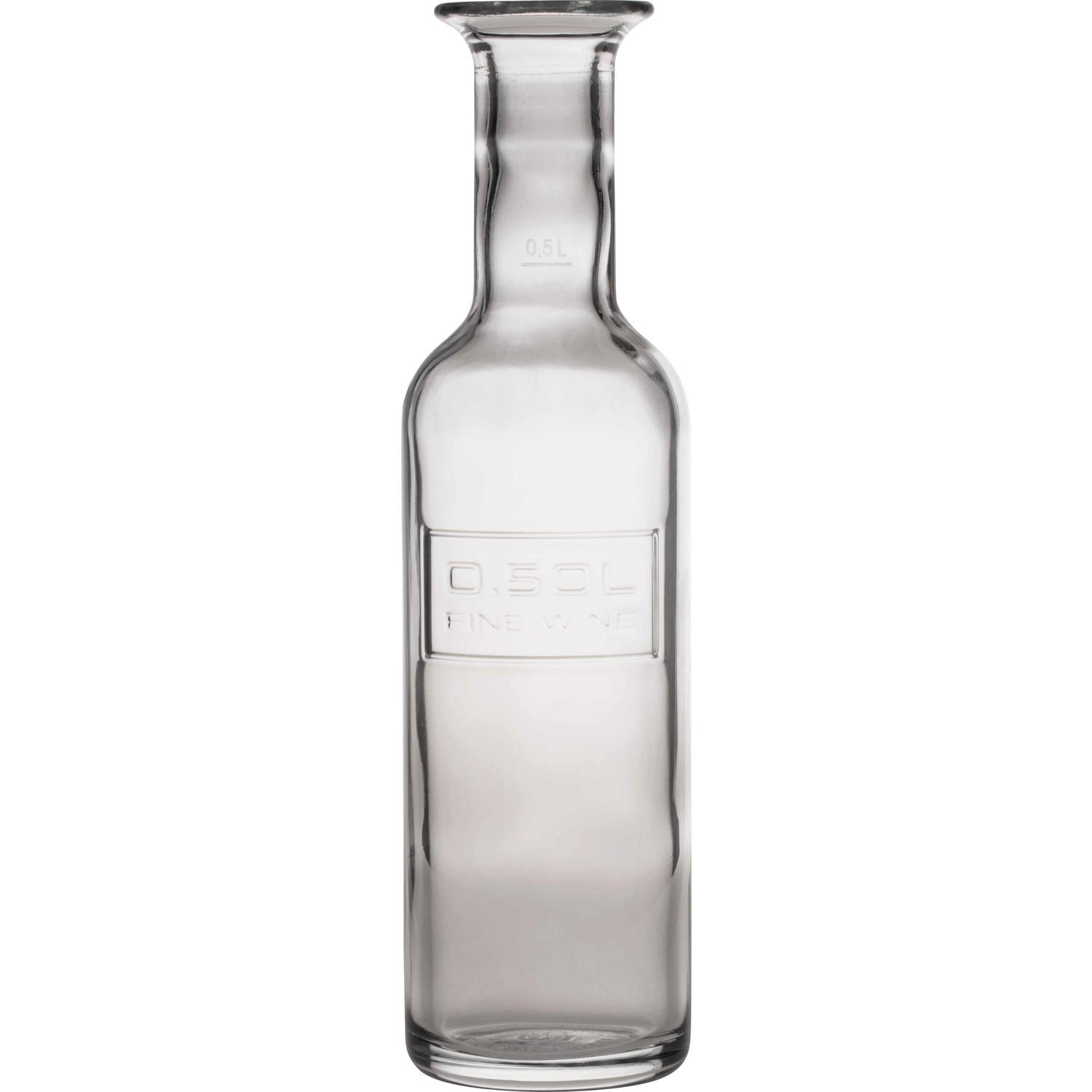 1x Glazen water of sap karaffen 500 ml Optima
