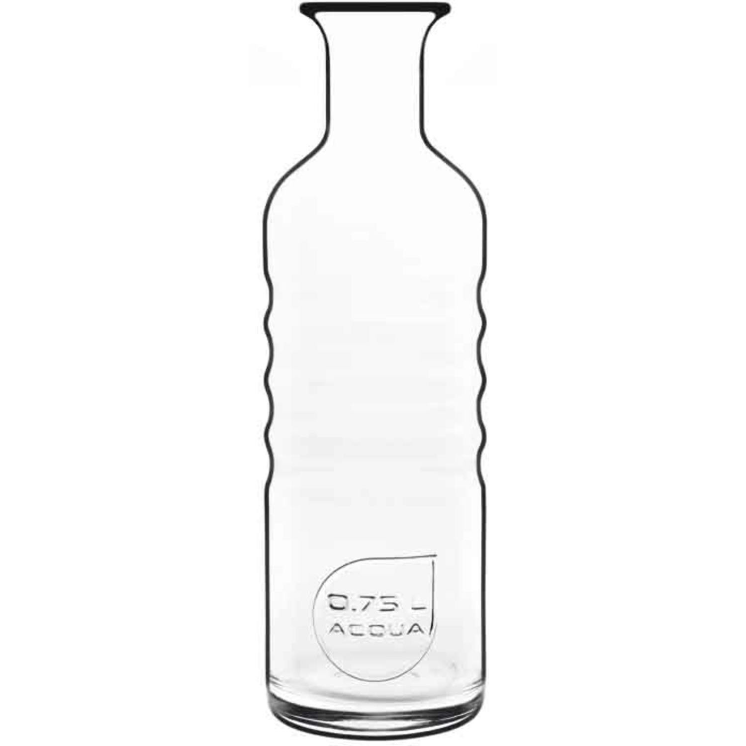 1x Glazen water of sap karaffen 750 ml Optima