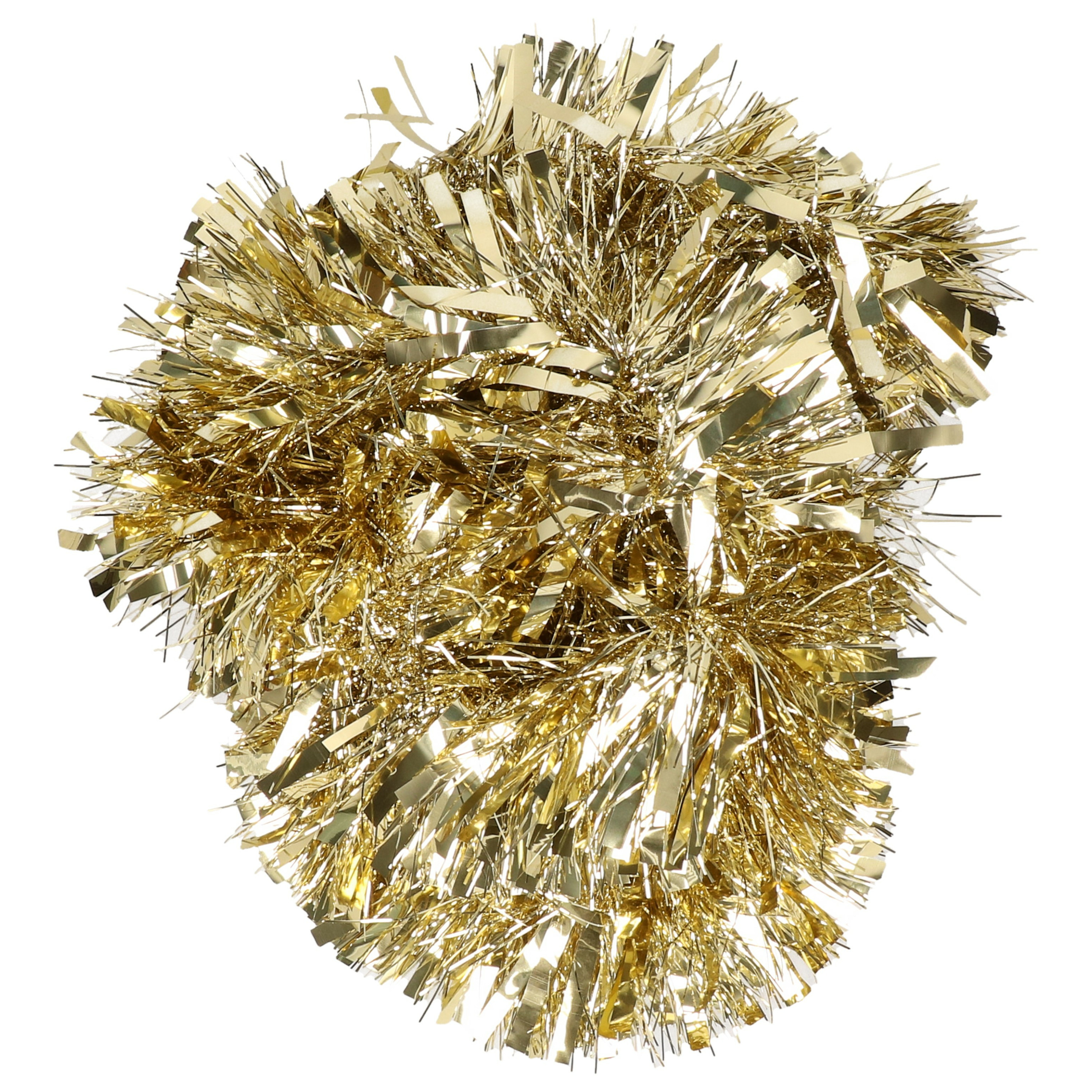 1x Gouden kerstboom tinsel-folie slingers 200 x 15 cm