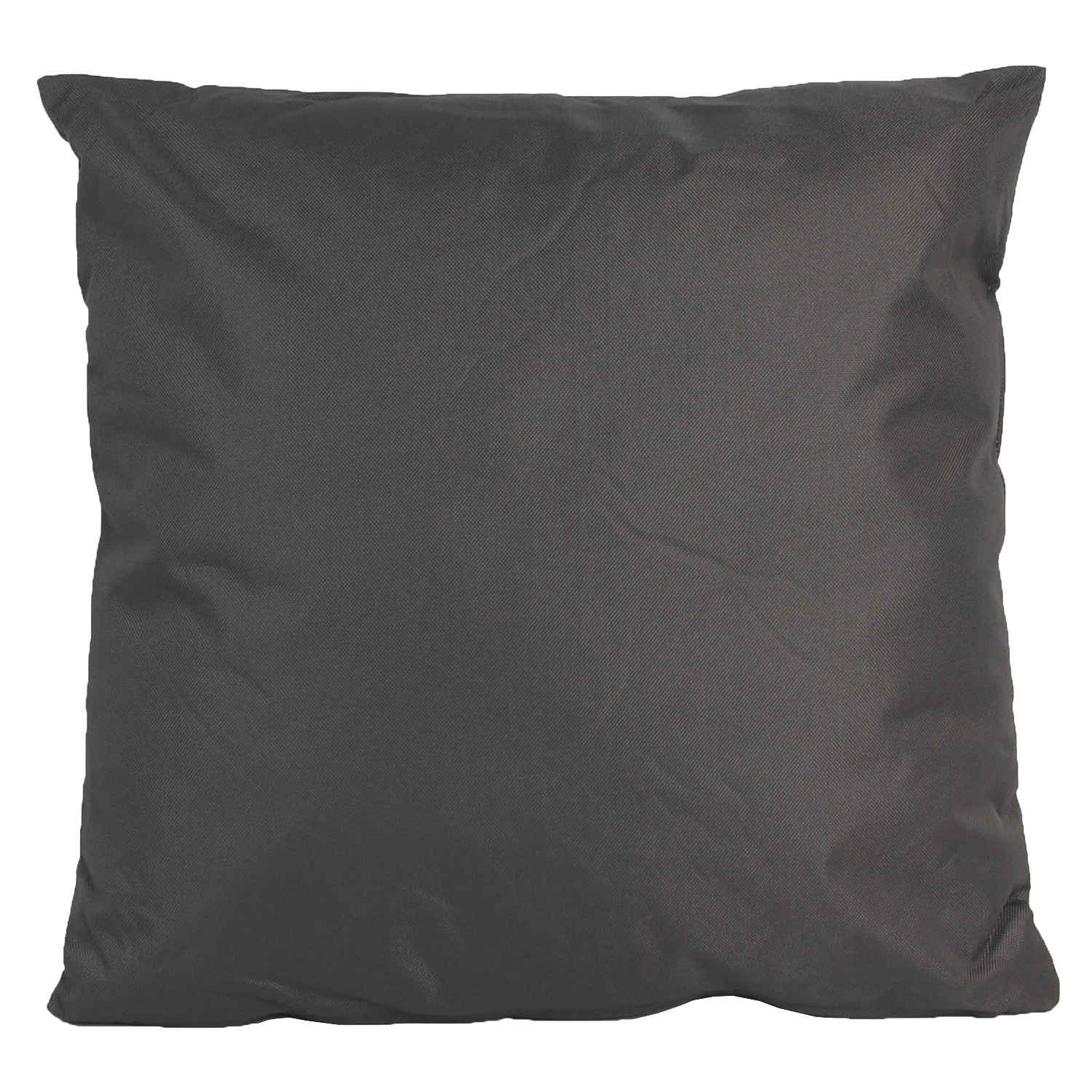 1x Grote bank-sier kussens voor binnen en buiten in de kleur antraciet grijs 60 x 60 cm