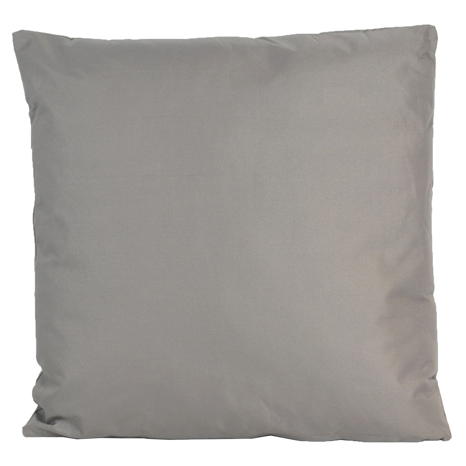 1x Grote bank-sier kussens voor binnen en buiten in de kleur grijs 60 x 60 cm