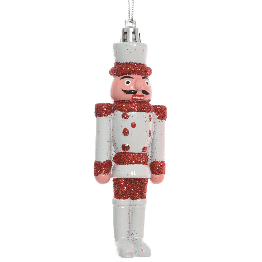 1x Kerstboomversiering notenkraker pop-soldaat ornamenten 12,5 cm
