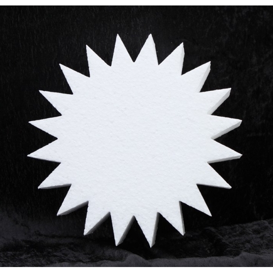 1x Piepschuim ster vormen 30 x 5 cm hobby-knutselmateriaal