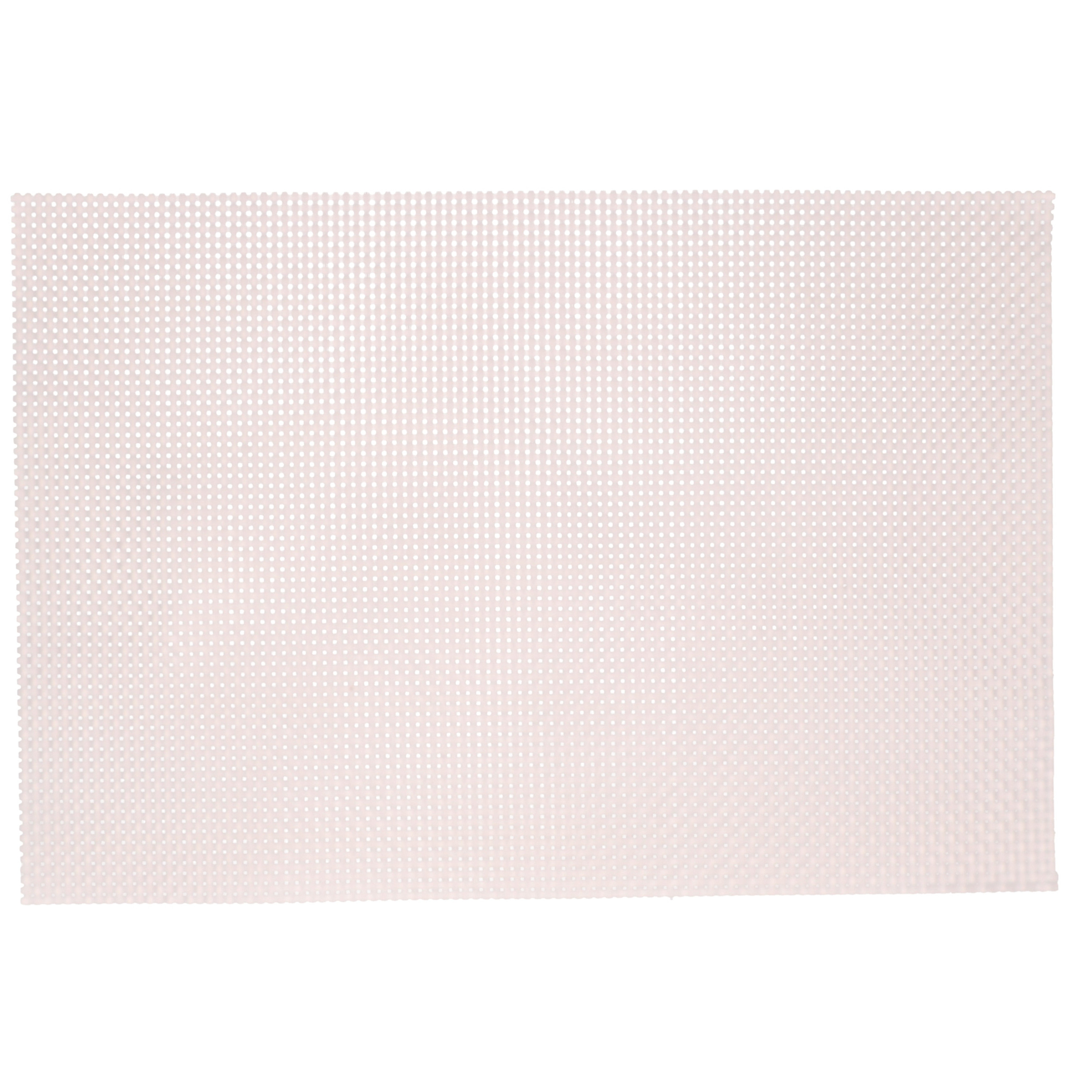 1x Rechthoekige onderleggers-placemats voor borden roze parelmoer geweven print 29 x 43 cm