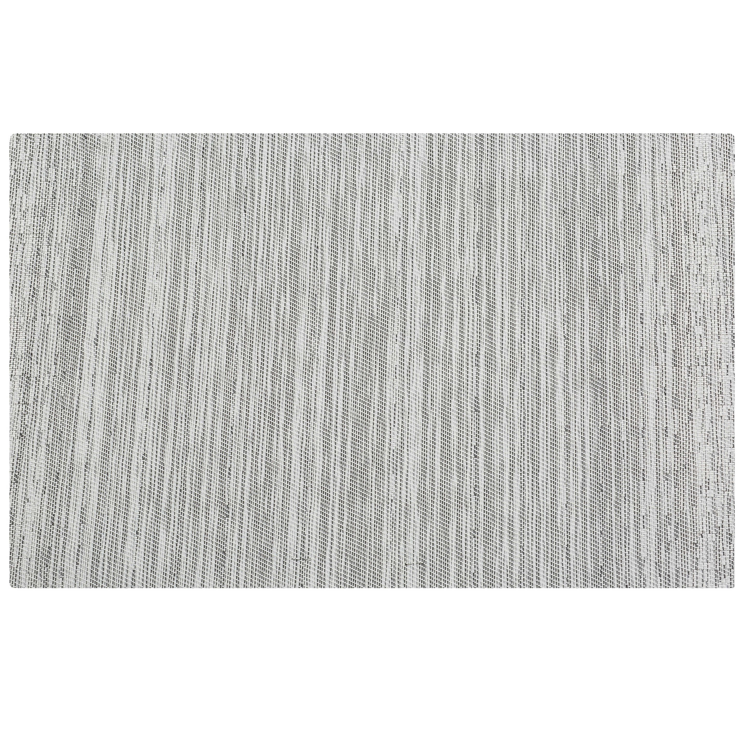 1x Rechthoekige onderzetters-placemats voor borden zwart-wit geweven print 30 x 45 cm