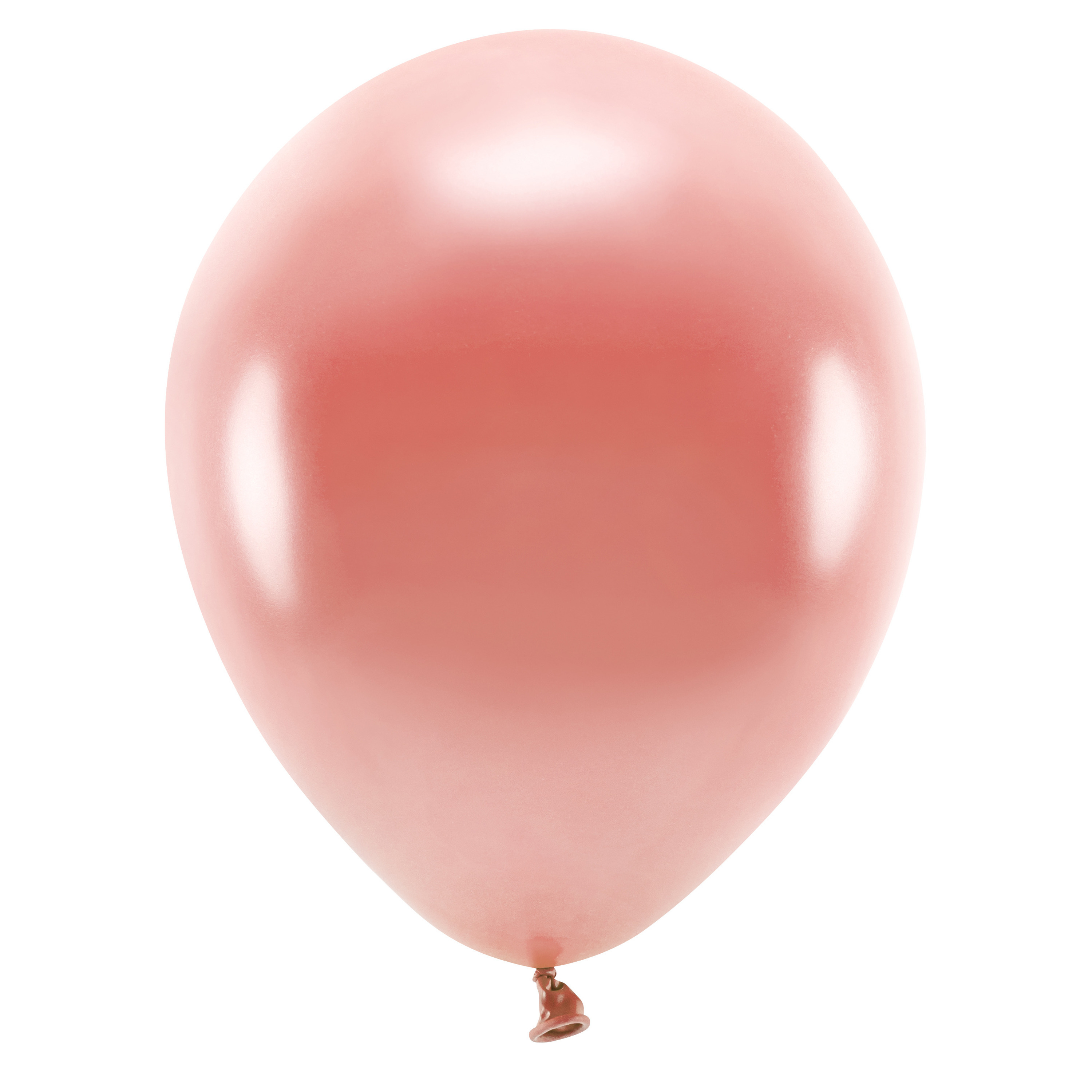 200x Milieuvriendelijke ballonnen rosegoud 26 cm voor lucht of helium