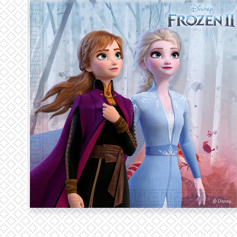 20x Disney Frozen 2 feest servetten 33 x 33 cm kinderverjaardag