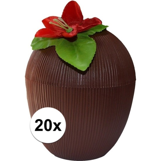 20x Hawaii bekers kokosnoot 250 ml