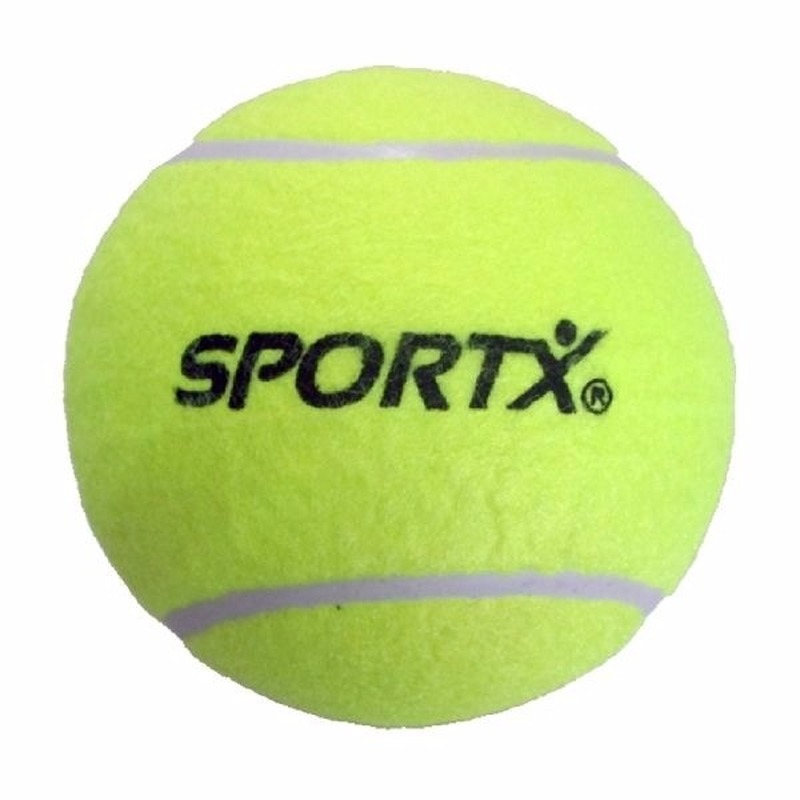 2x Grote gele tennisbal 13 cm