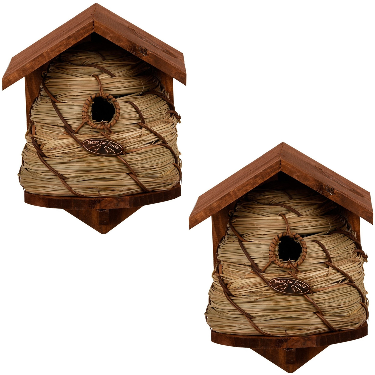 2x Nestkastjes bijenkorf-vogelhuisjes 25.8 cm