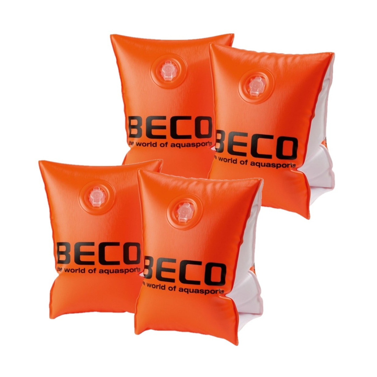 2x Paar Beco zwembandjes maat 00 oranje tot 15 kg