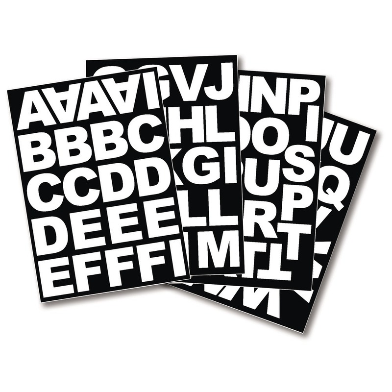 2x Setjes alfabet plakletter stickers ongeveer 5 cm