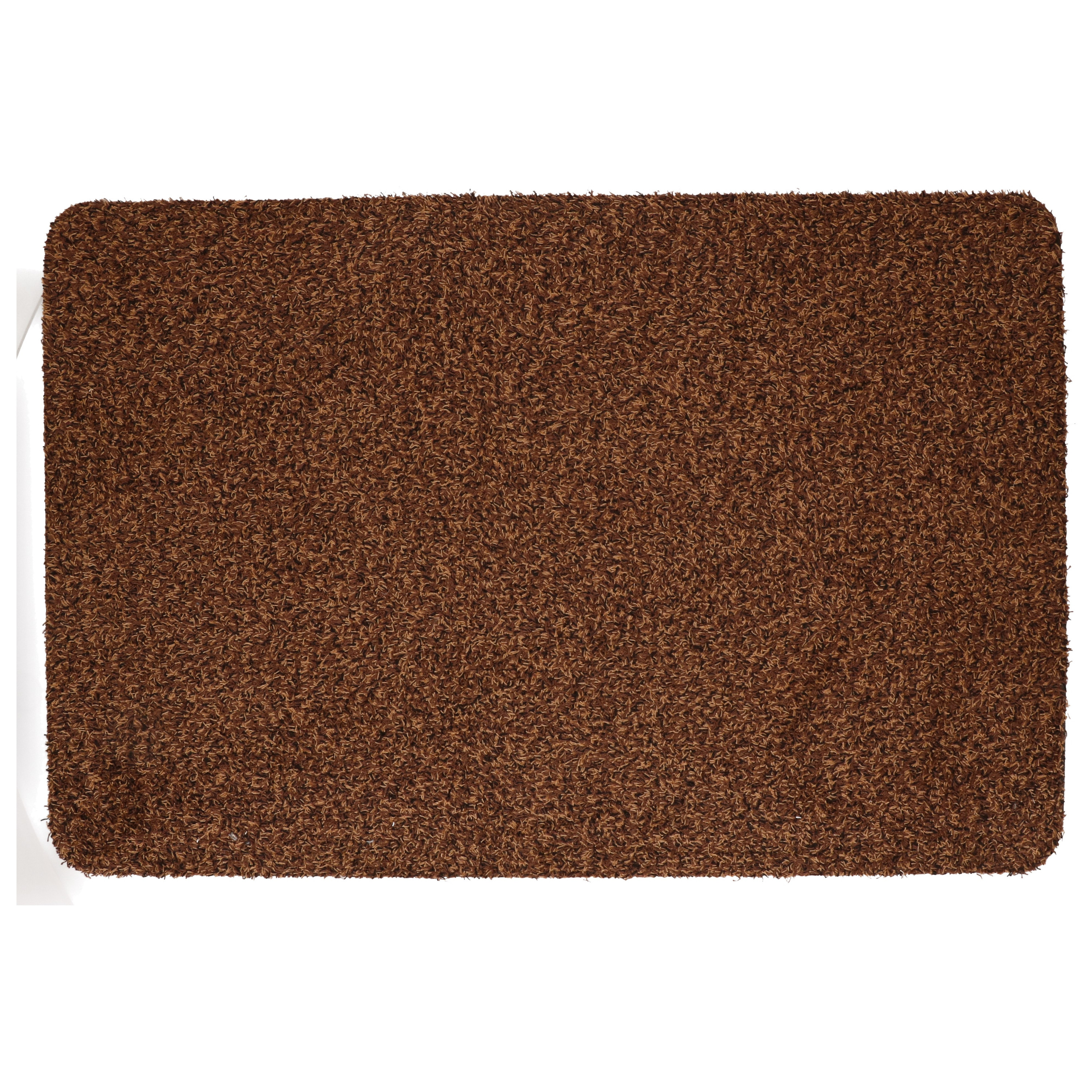 2x Stuks anti slip deurmatten-schoonloopmatten pvc bruin extra absorberend 60 x 40 cm voor binnen