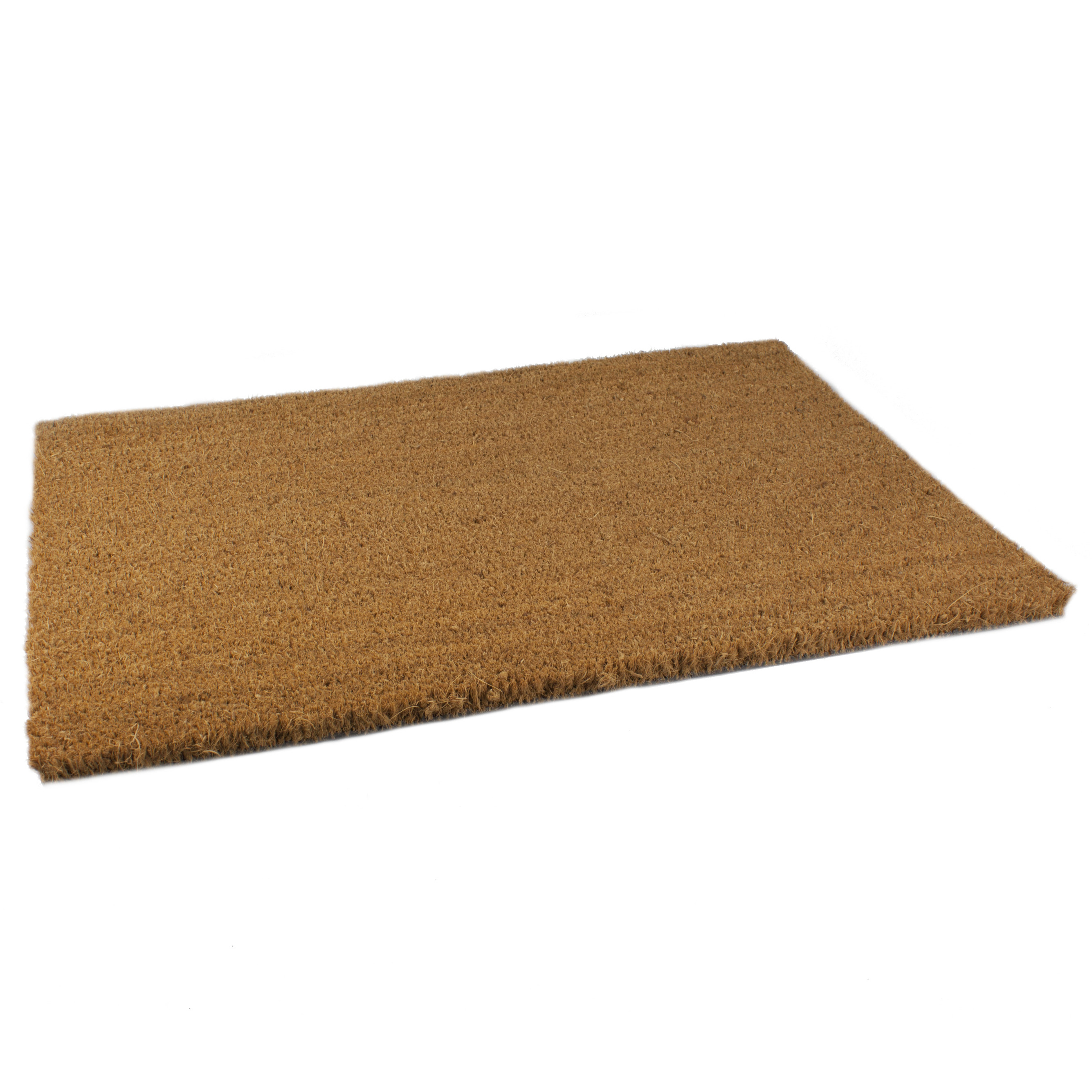 2x Stuks anti slip deurmatten-vloermatten pvc-kokos bruin 60 x 40 cm voor binnen