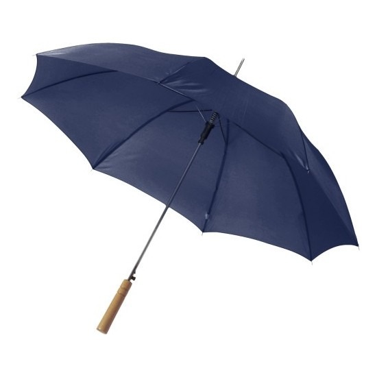 2x stuks blauwe grote paraplu van 102 cm doorsnede
