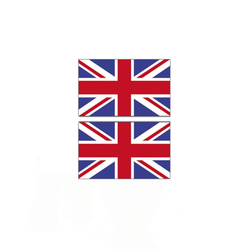 2x stuks gevelvlag-vlaggenmast vlag Verenigd Koninkrijk 90 x 150 cm
