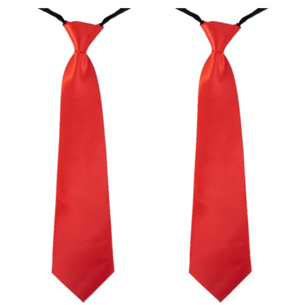 2x stuks rode verkleed stropdassen 40 cm voor dames-heren