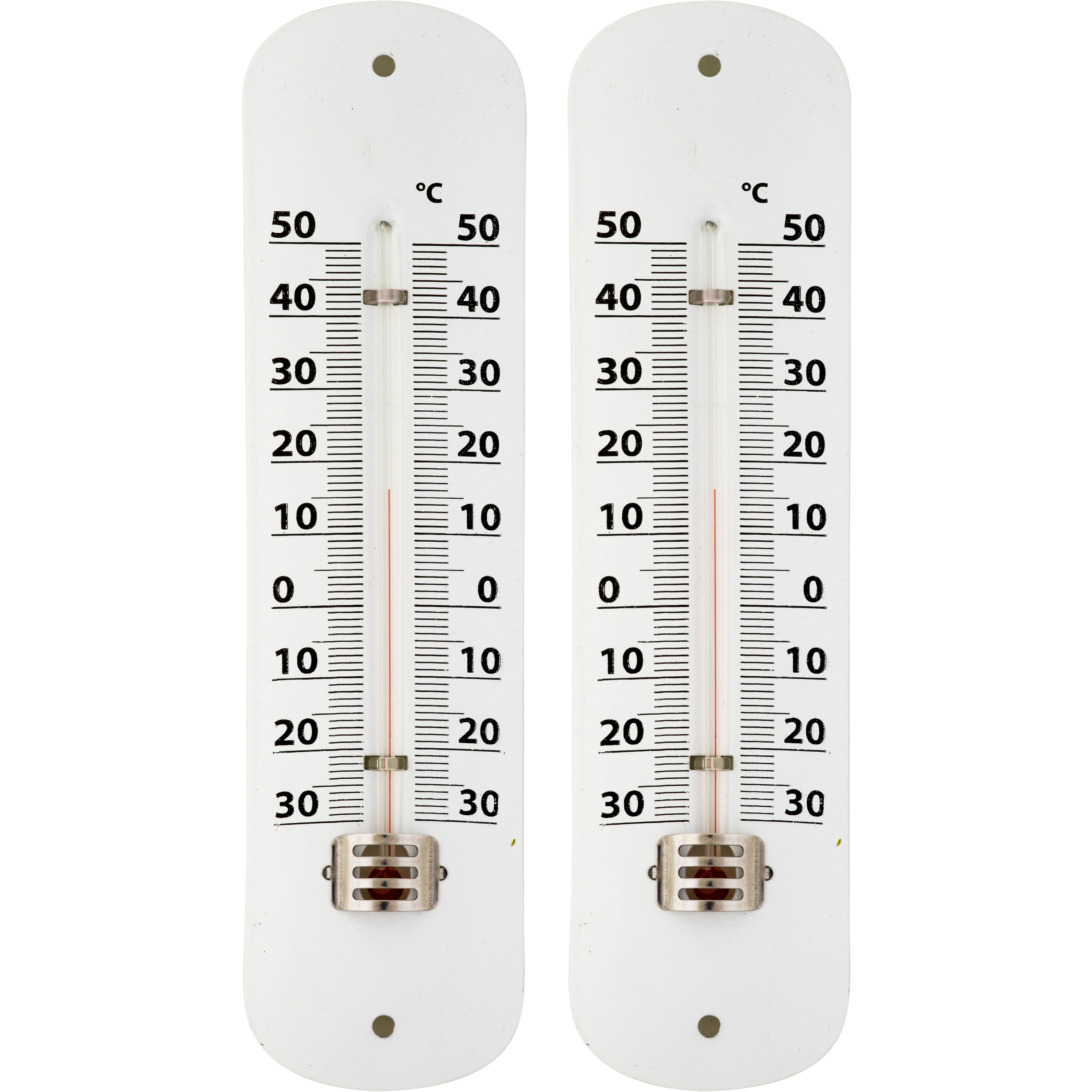 2x Thermometer voor binnen en buiten
