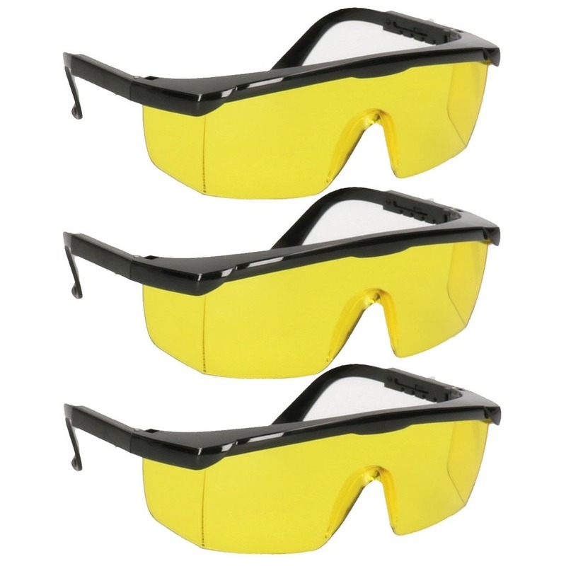3 Stuks kunststof veiligheidsbril-nachtzichtbril voor vuurwerk