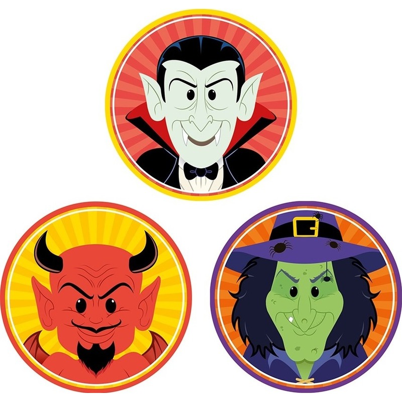 30x Feest onderzetters-bierviltjes Satan-duivel-lucifer-heks-vampier-Dracula