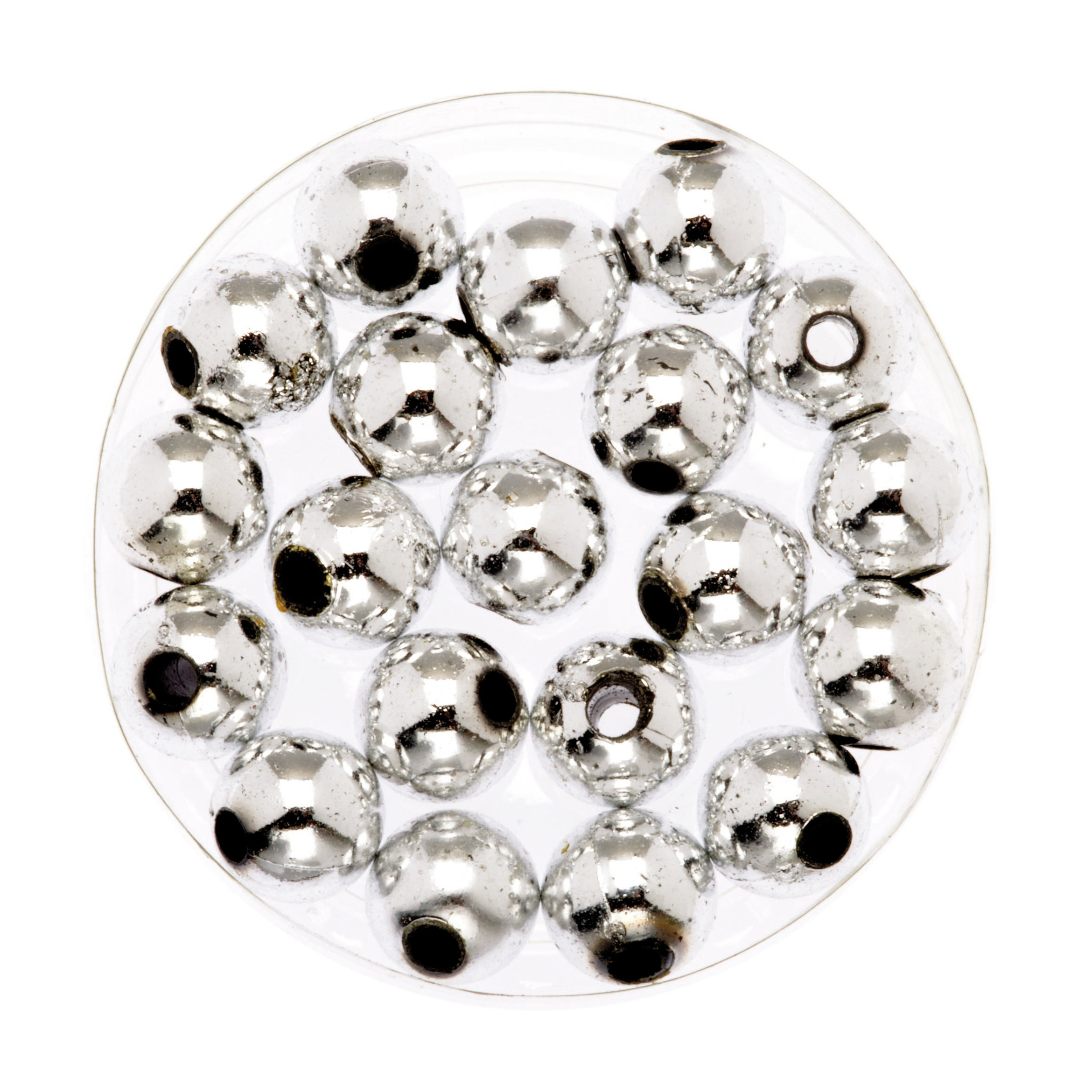 360x stuks sieraden maken glans deco kralen in het zilver van 10 mm