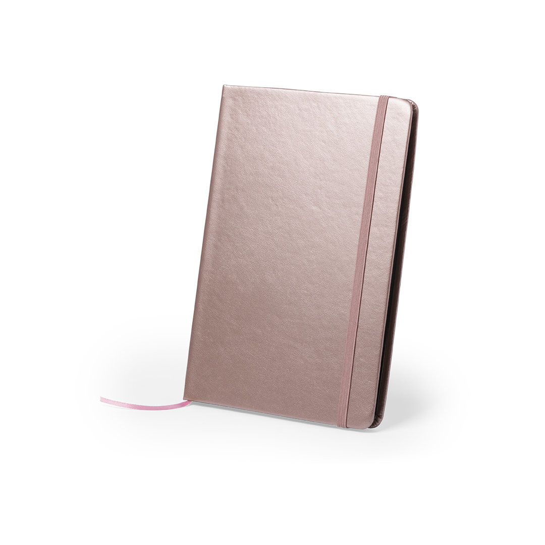 3x stuks luxe pocket schriften-notitieblok 21 x 15 cm in kleur rose goud