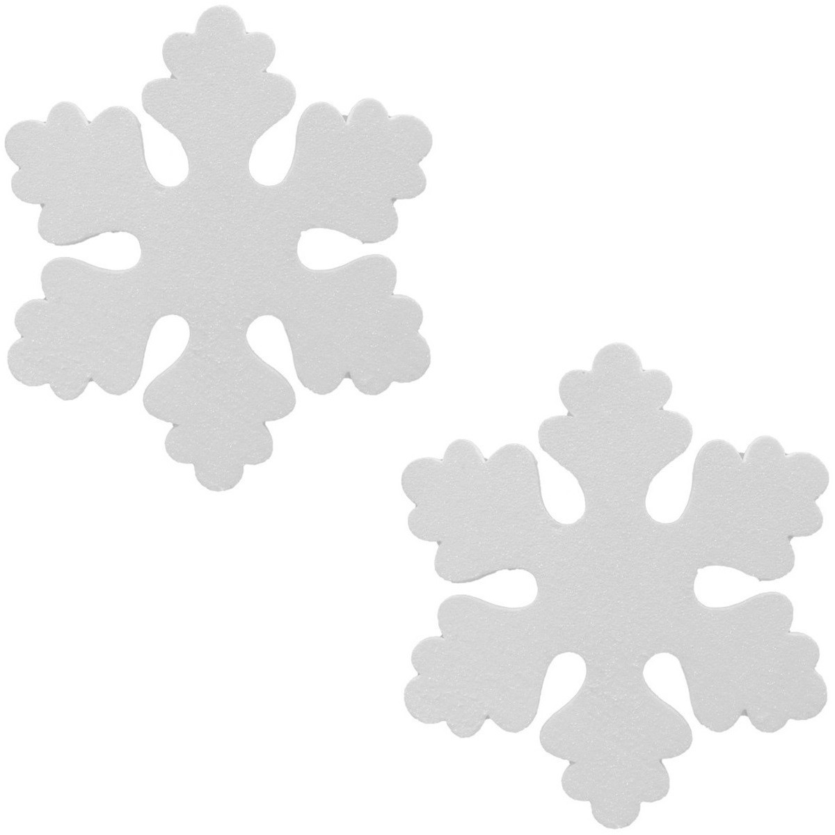 3x Witte decoratie sneeuwvlok van foam 40 cm