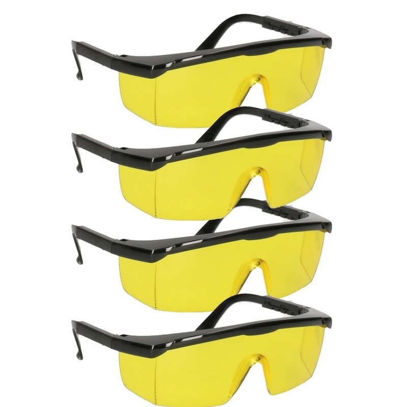 4 Stuks kunststof veiligheidsbril-nachtzichtbril voor vuurwerk
