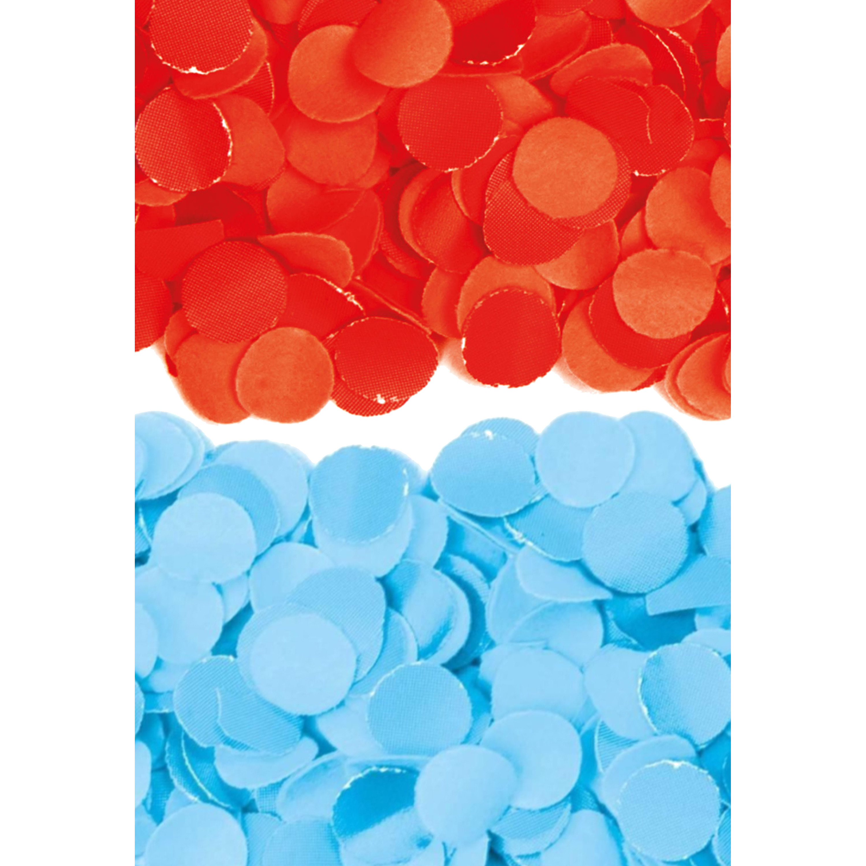 400 gram rood en blauwe papier snippers confetti mix set feest versiering