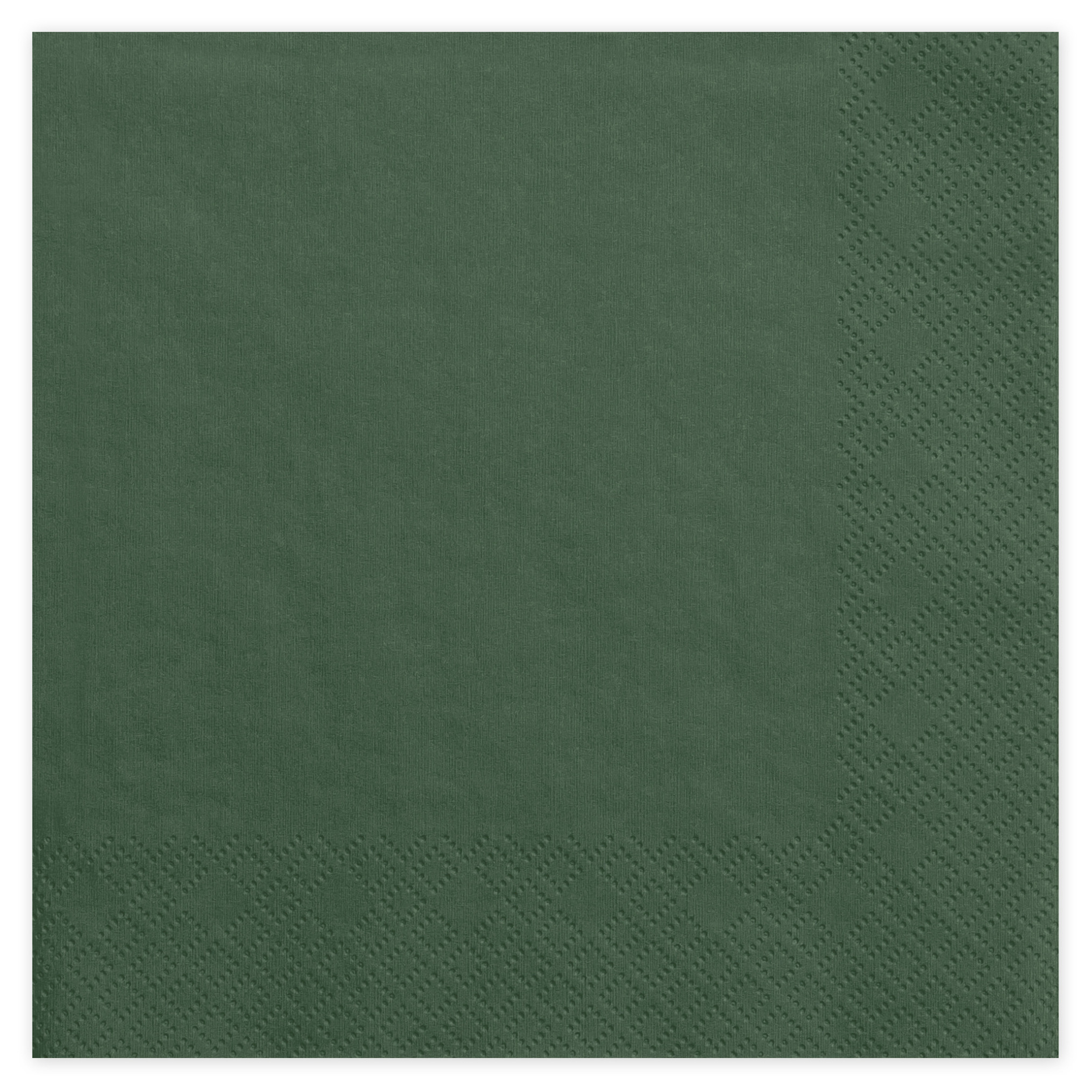40x Papieren tafel servetten dennen groen 33 x 33 cm