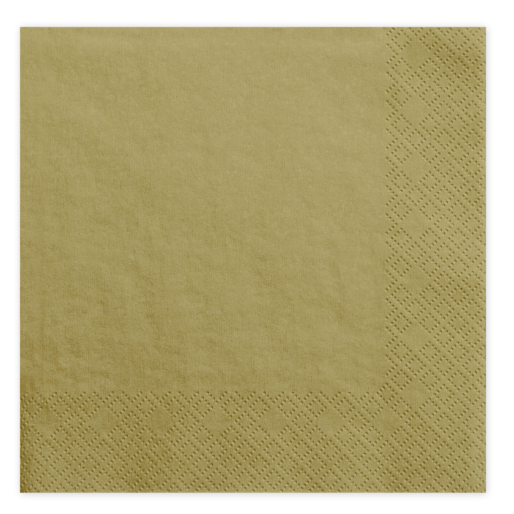 40x Papieren tafel servetten goud kleurig 33 x 33 cm