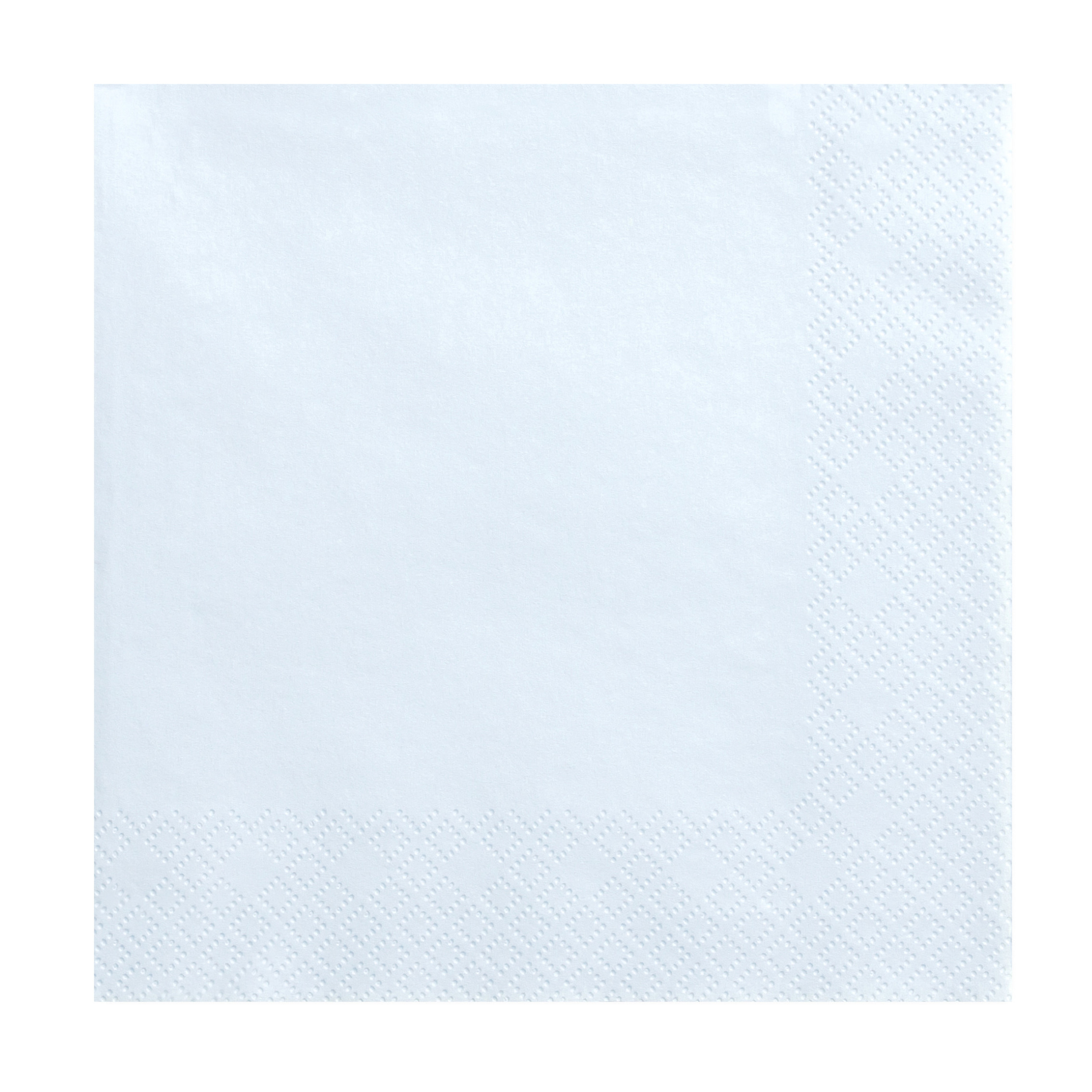 40x Papieren tafel servetten lichtblauw 33 x 33 cm