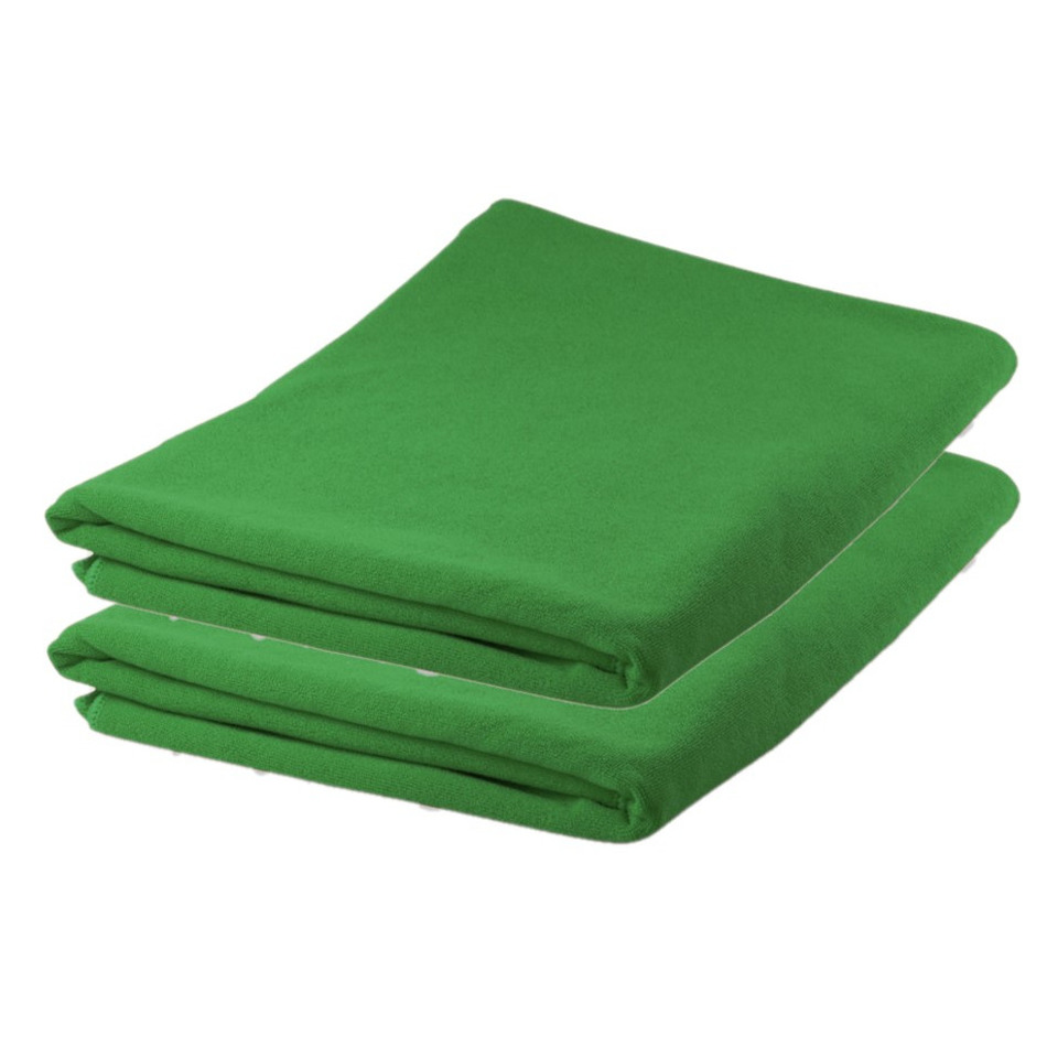 4x stuks Badhanddoeken-handdoeken extra absorberend 150 x 75 cm groen