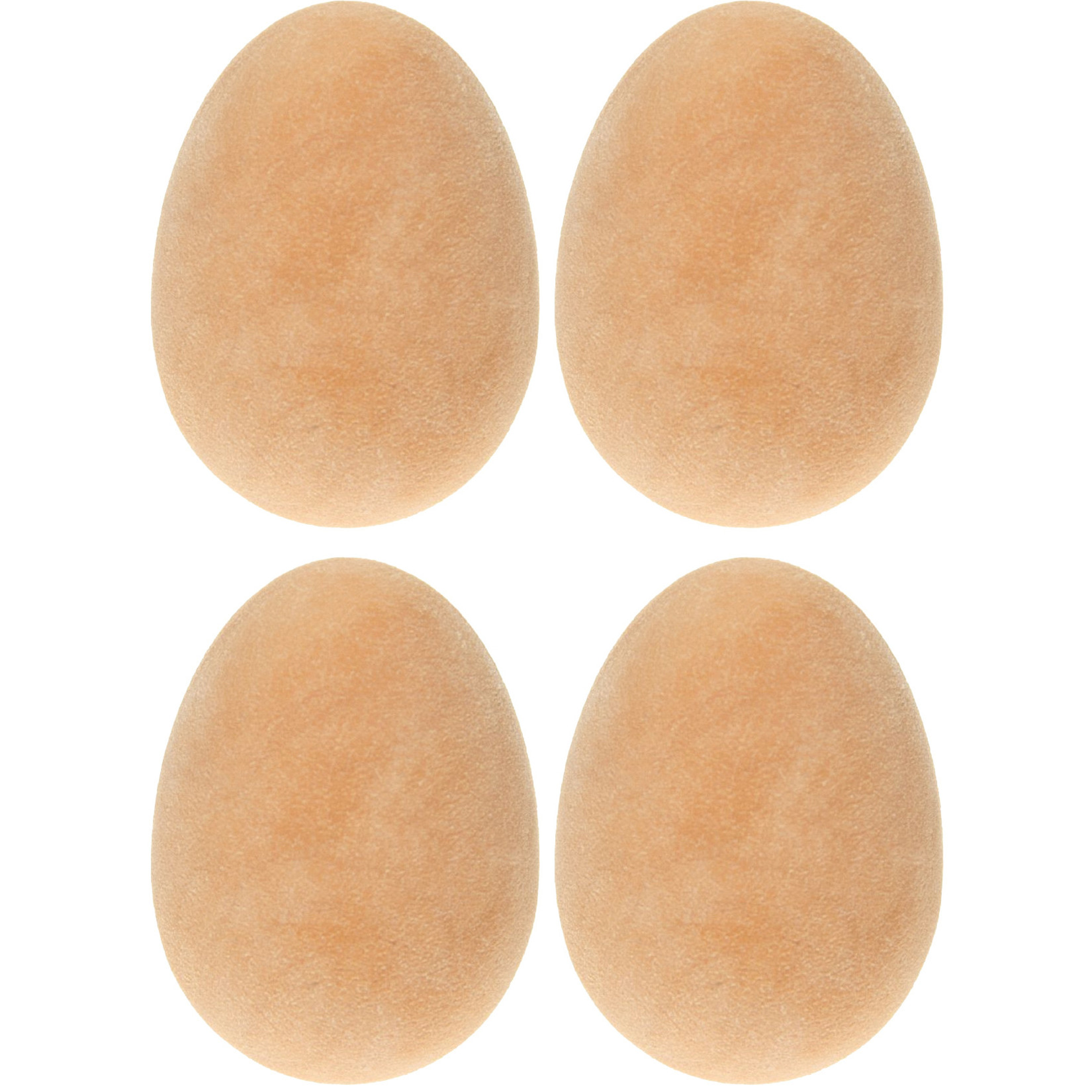 4x stuks fopartikelen stuiterende eieren bruin 5 cm