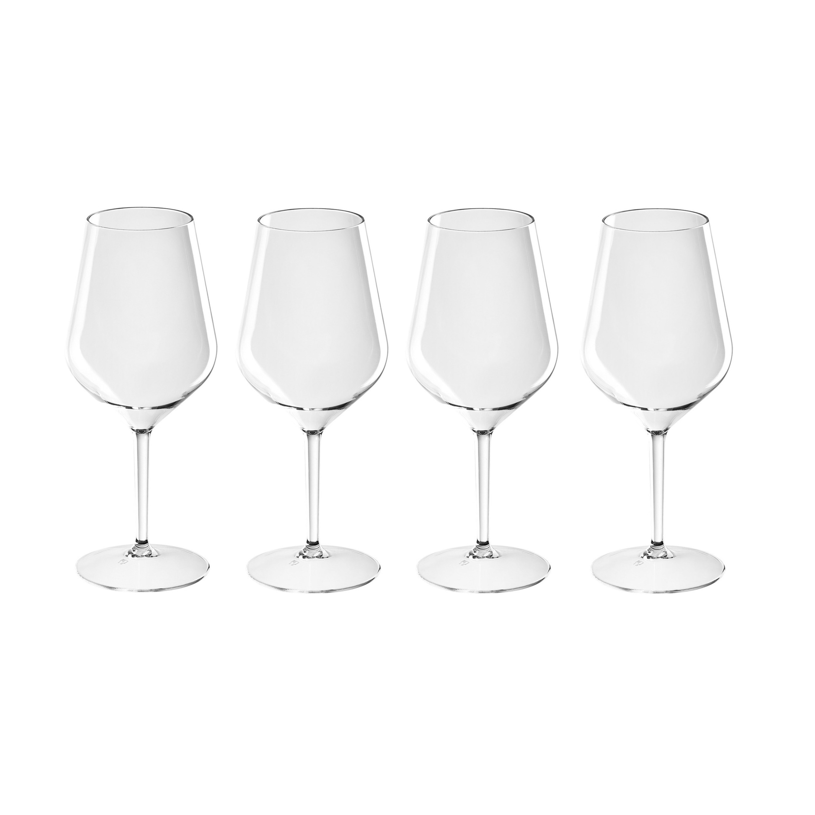 4x Witte of rode wijn glazen 47 cl-470 ml van onbreekbaar kunststof